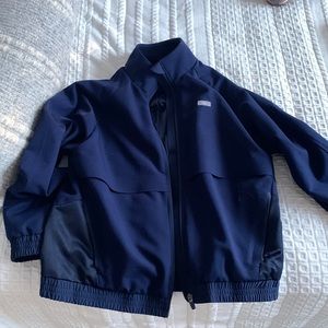 Figs scrub jacket in navy/size small- only worn one time